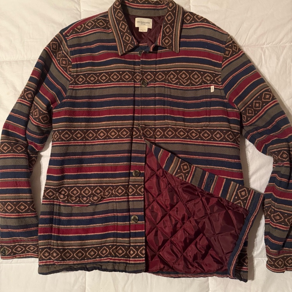 Obey Quilted Lightweight Jacket Mens XL